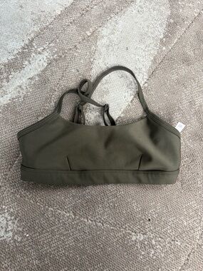 ALO yoga military green bra